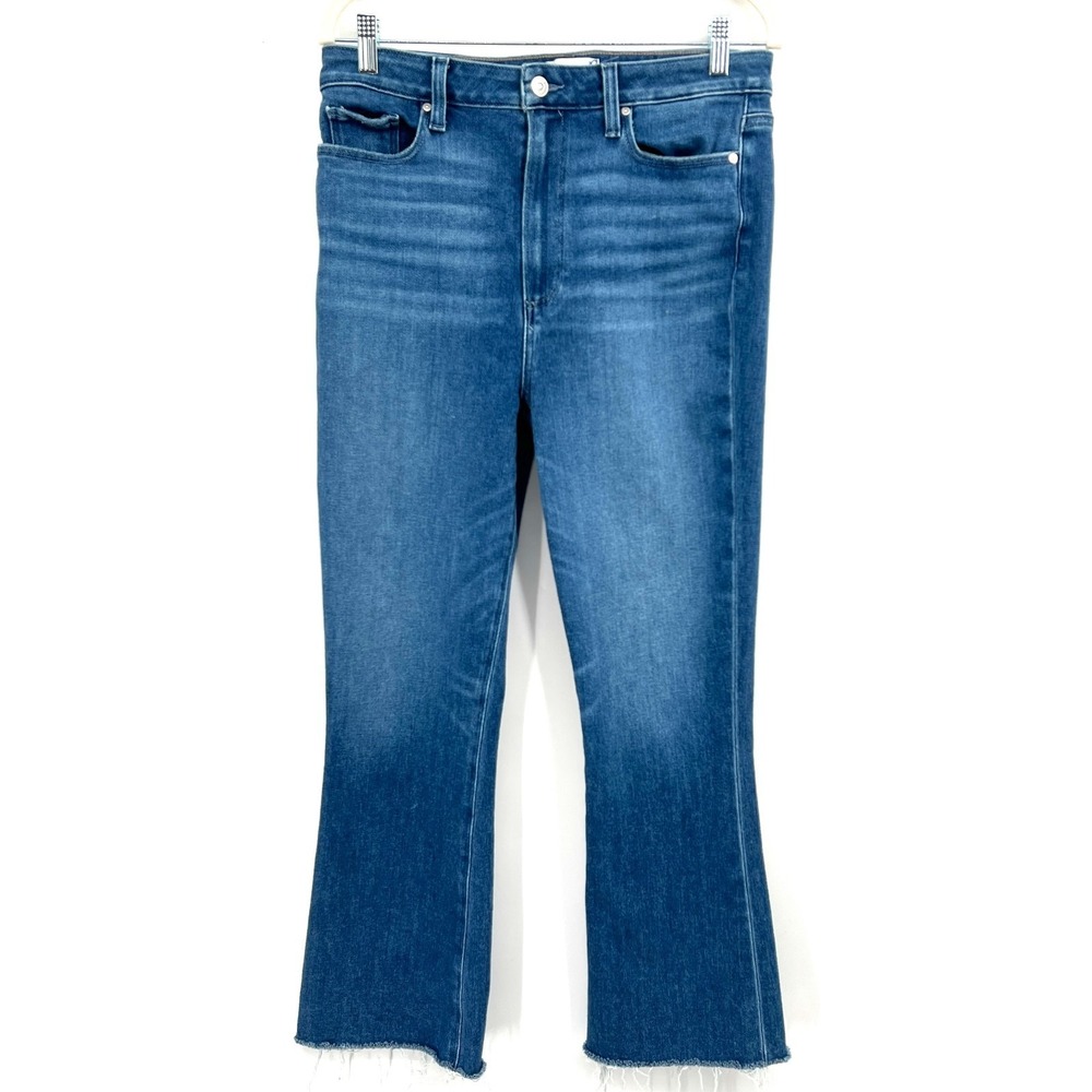 PAIGE claudine flare leg in stardom high rise‎ stretch denim jeans SOFT boho 31